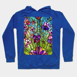 Stained Glass Flowers Hoodie